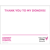 Donor Thank You Sign